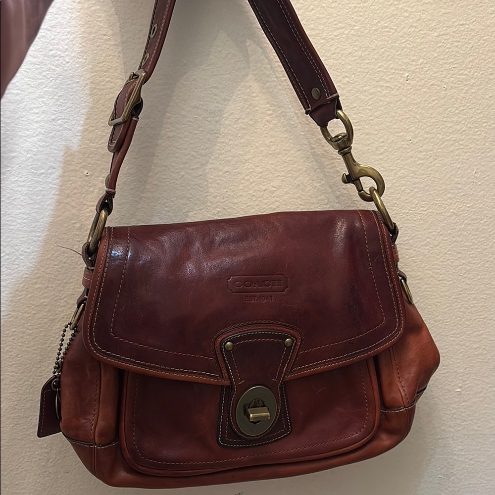 Coach Brown Leather Shoulder Bag